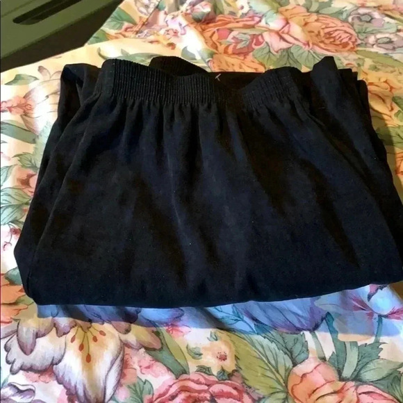 Briggs New York Womens Black Casual Pants Size Medium With Elastic Waist - Picture 2 of 8